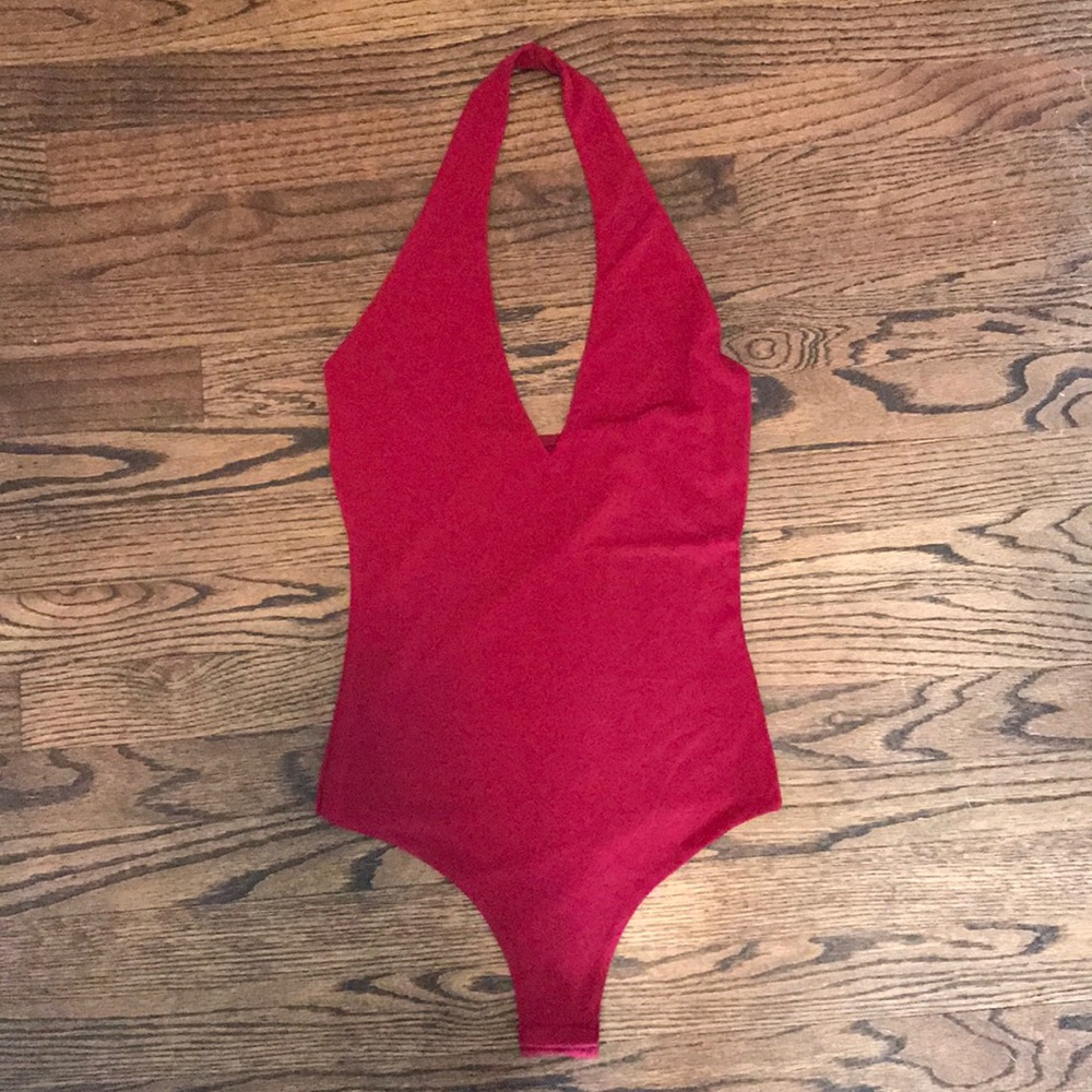 Brand new maroon body suit!